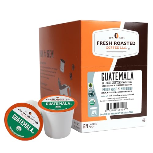Fresh Roasted Coffee Organic Guatemala K-Cup Pods 24ct