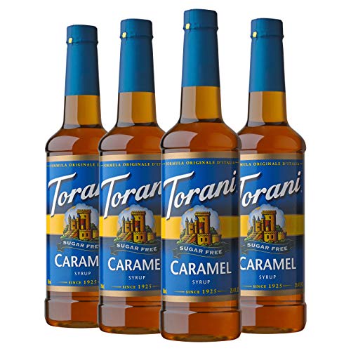 Torani Sugar Free Caramel Syrup 25.4oz (4-Pack)