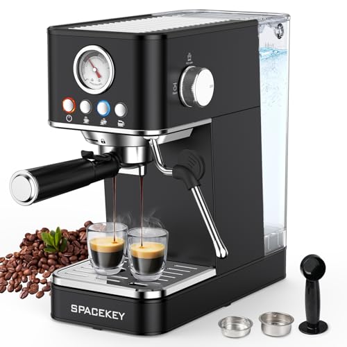 Spacekey Semi-Auto Espresso Machine with Milk Frother