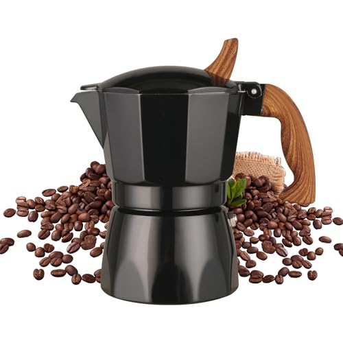 Warmthmaster 3-Cup Aluminum Moka Pot with Cool Handle