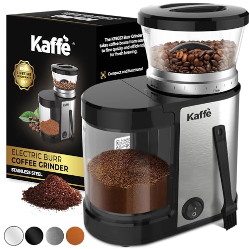 Kaffè Electric Burr Coffee Grinder 5.5oz Stainless Steel