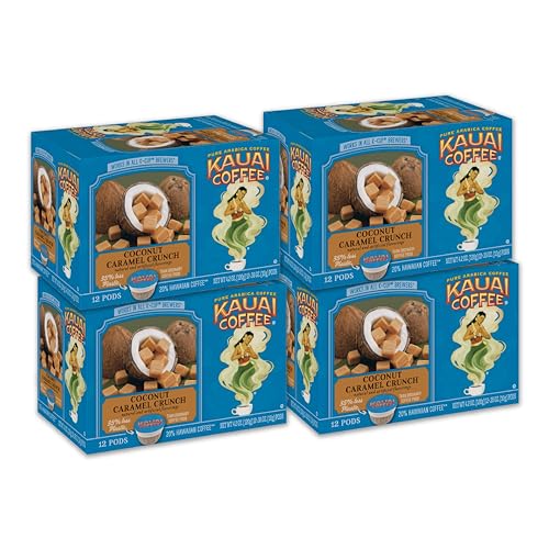 Kauai Coffee Coconut Caramel Crunch Medium Roast K-Cups