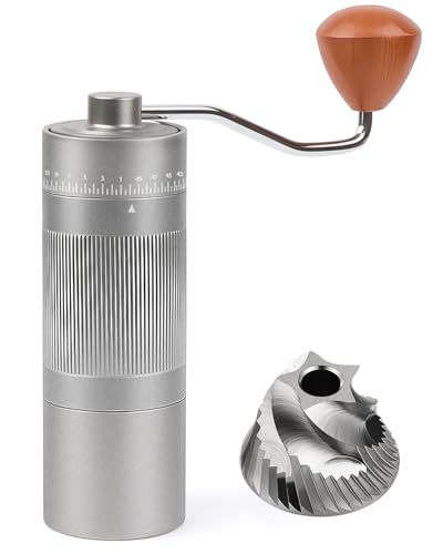 Rsoilch Manual Coffee Grinder with Stainless Steel Burr