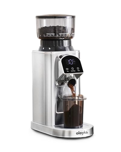 Olayks Electric Conical Burr Coffee Grinder - 48 Settings