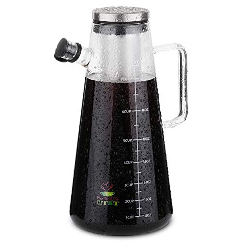 BTaT Cold Brew Coffee Maker 64oz Glass Pitcher