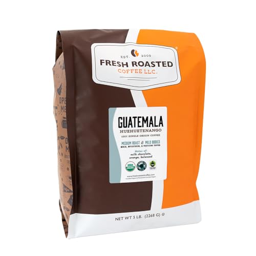 Fresh Roasted Coffee Organic Guatemala Whole Bean 5lb