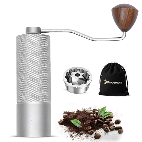 Dropereum Manual Coffee Grinder - Stainless Steel Conical