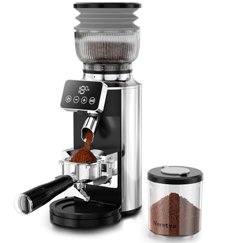 Neretva Professional Burr Coffee Grinder with Timer