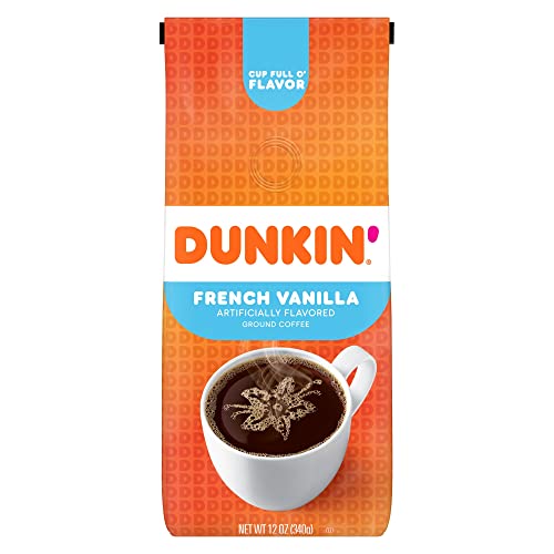 Dunkin' French Vanilla Ground Coffee 12oz Medium Roast