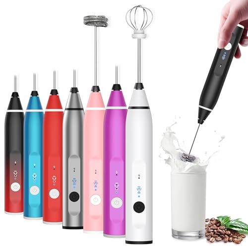 Laposso Electric Milk Frother - Rechargeable Handheld