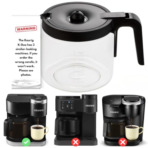 HAKANO 12-Cup Glass Carafe for Keurig K-Duo