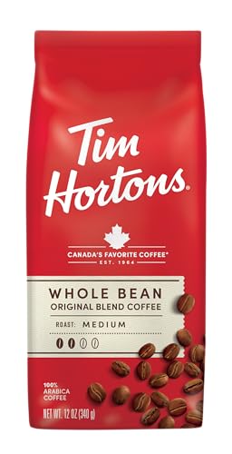 Tim Hortons Original Medium Roast Whole Bean Coffee 12oz