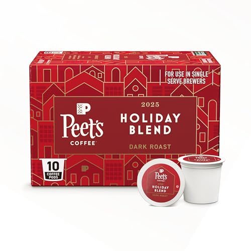 Peet's Holiday Blend Dark Roast K-Cup Pods (10 Count)