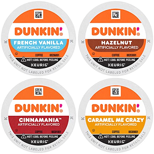 Dunkin' K-Cup Variety Pack 60 Pods Mixed Flavors