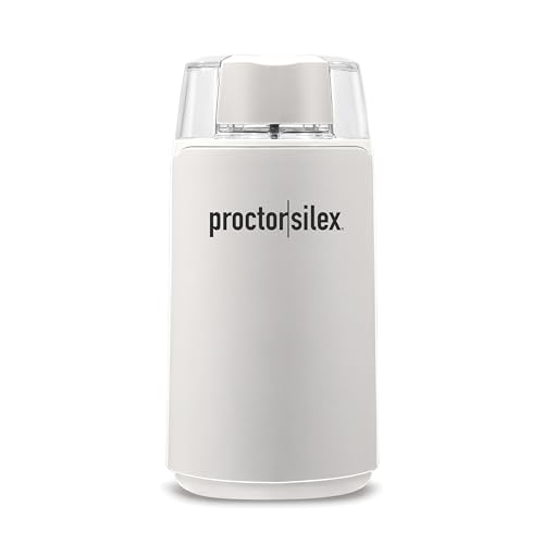 Proctor Silex Electric Coffee Grinder - White, 12 Cup