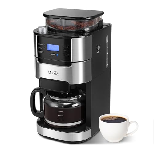 Gevi 10-Cup Coffee Maker with Built-in Burr Grinder