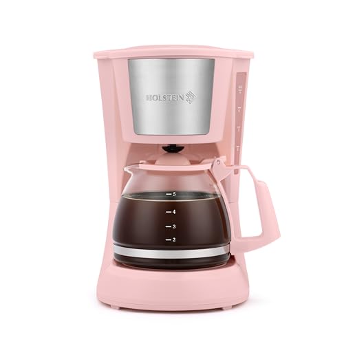 Holstein 5-Cup Drip Coffee Maker - Pink
