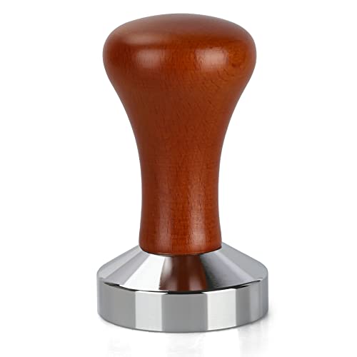 WYLOSUA 51mm Espresso Tamper with Wood Handle