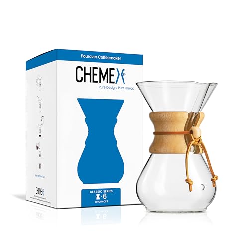 Chemex Pour-Over Glass Coffee Maker - 6 Cup