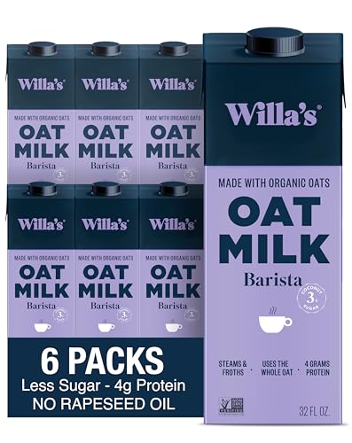Willa's Organic Barista Oat Milk 32oz (6-Pack)
