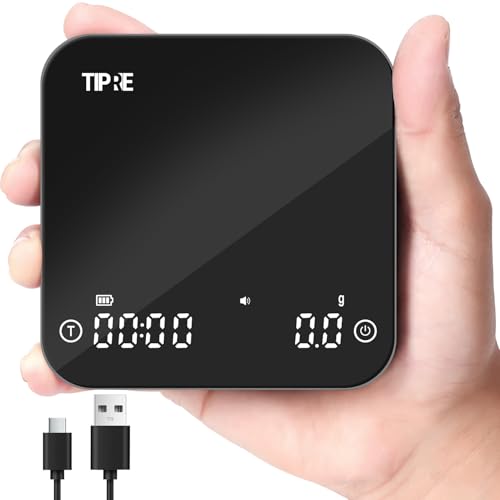 TIPRE Mini Coffee Scale with Timer - 0.1g Precision