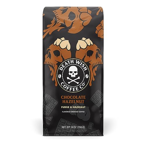 Death Wish Chocolate Hazelnut Ground Coffee 14oz