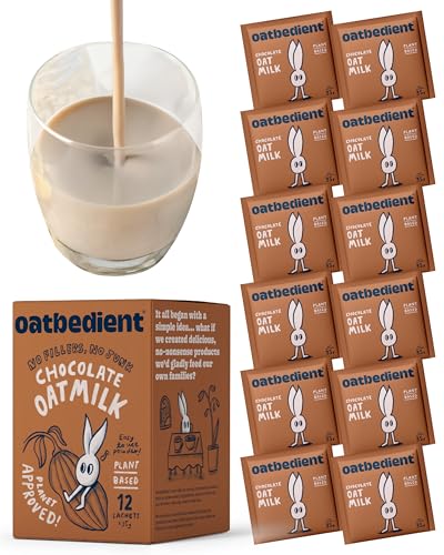 Oatbedient Chocolate Oat Milk Powder - 12 Sachets