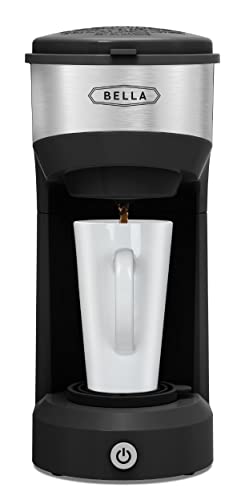 BELLA Dual Brew K-Cup & Ground Coffee Maker 14oz