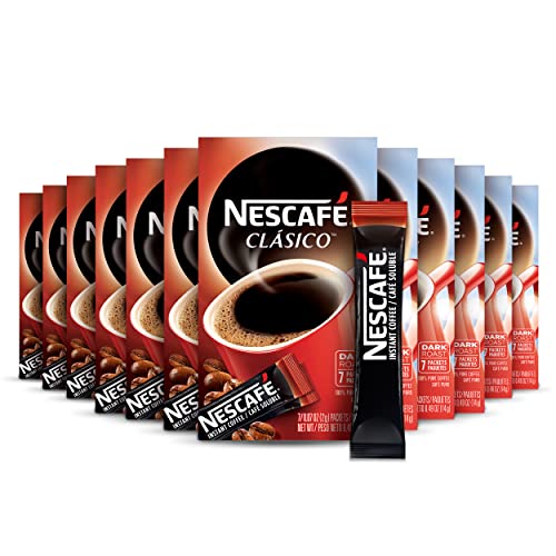 Nescafe Clasico Dark Roast Instant Coffee 84 Packets