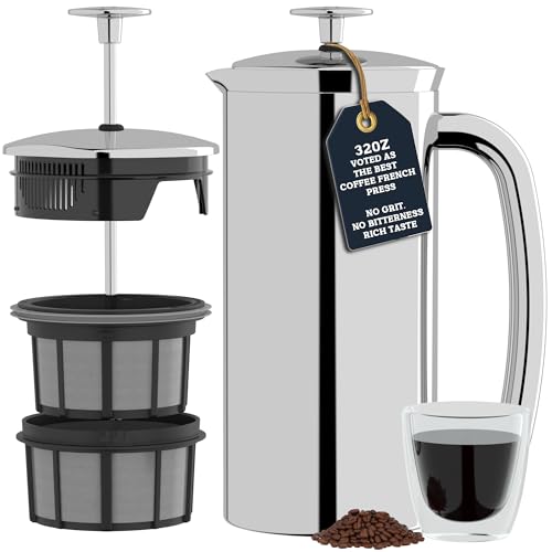 ESPRO P7 French Press Coffee Maker - 32oz Stainless Steel