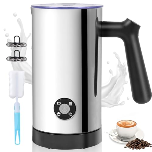 Casimhu 4-in-1 Electric Milk Frother & Steamer 10.6oz