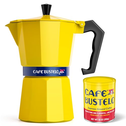 Café Bustelo Moka Pot 6-Cup Stovetop Espresso Maker