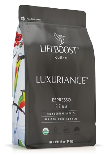 Lifeboost Organic Dark Roast Espresso Beans - 12oz