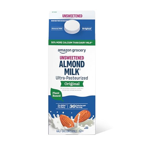 Amazon Grocery Original Unsweetened Almond Milk 64oz