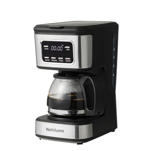 Nehilumn 5-6 Cup Programmable Coffee Maker