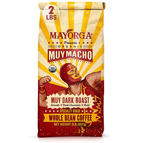 Mayorga Muy Macho Dark Roast Coffee Beans 2lb