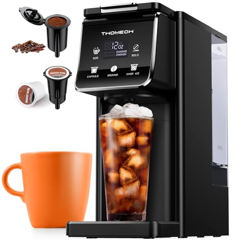 TWOMEOW Single Serve Coffee Maker - Hot & Iced Brewer