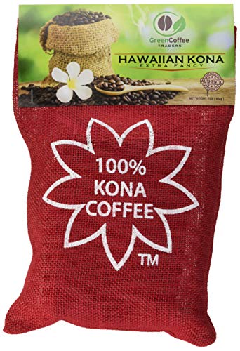 Green Coffee Traders Hawaiian Kona Beans 1lb Medium