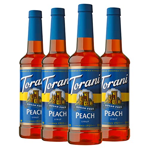 Torani Sugar Free Peach Syrup 25.4oz (4 Pack)