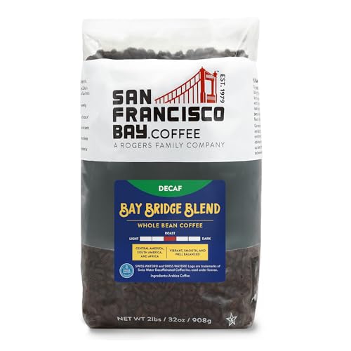 San Francisco Bay Decaf Bay Bridge Blend Coffee Beans 2lb