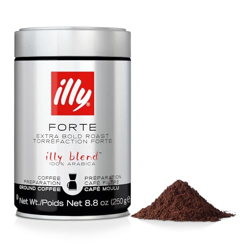 Illy Forte Extra Dark Roast Ground Coffee 8.8oz