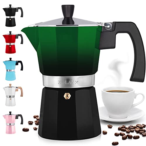 Zulay Kitchen 6-Cup Stovetop Moka Pot Espresso Maker