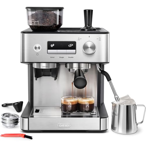 Gevi Espresso Machine with Grinder & Milk Frother