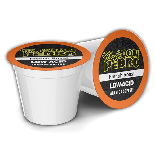 Cafe Don Pedro French Roast Low Acid Coffee Pods (72)