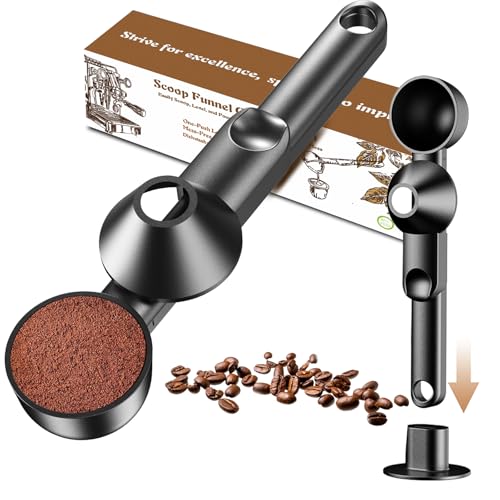 Mudygelay 2TBSP Coffee Scoop with Funnel for K-Cups