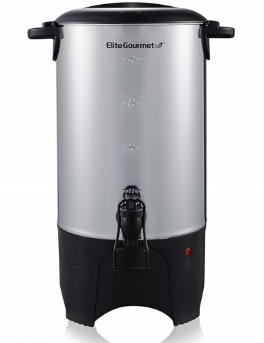 Elite Gourmet 40-Cup Coffee Urn with 2-Way Dispenser