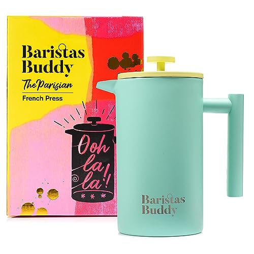BaristasBuddy 34oz Insulated Stainless Steel French Press