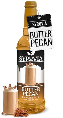 Syruvia Butter Pecan Coffee Syrup 25.4 fl oz