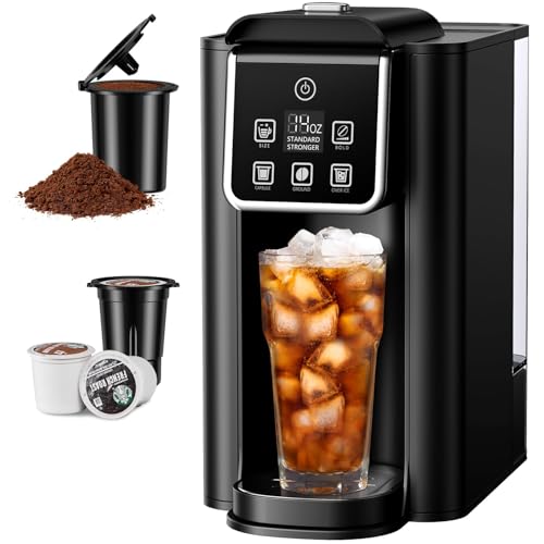 SHARDOR Single Serve Coffee Maker - Hot & Iced Brew