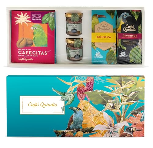 Cafe Quindio Coffee Gift Set with Cookies & Caramels